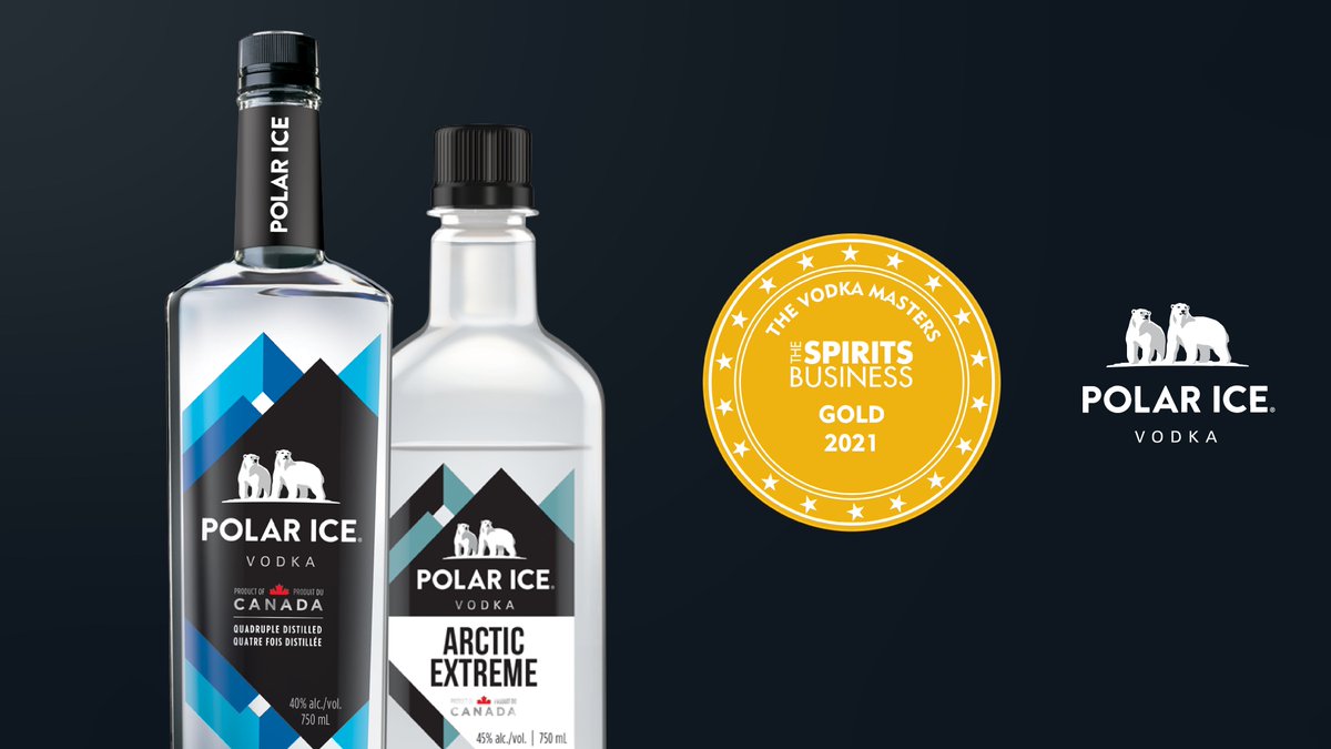 Our award-winning #Canadian vodka has done it again, bringing home two #Gold medals from the international <a href="/SpiritsMasters/">The Global Spirits Masters Competitions | GSMC</a> blind-tasting event. Have you tried #PolarIce or #PolarIceArcticExtreme?

Visit bit.ly/3ikwZOw to learn more!