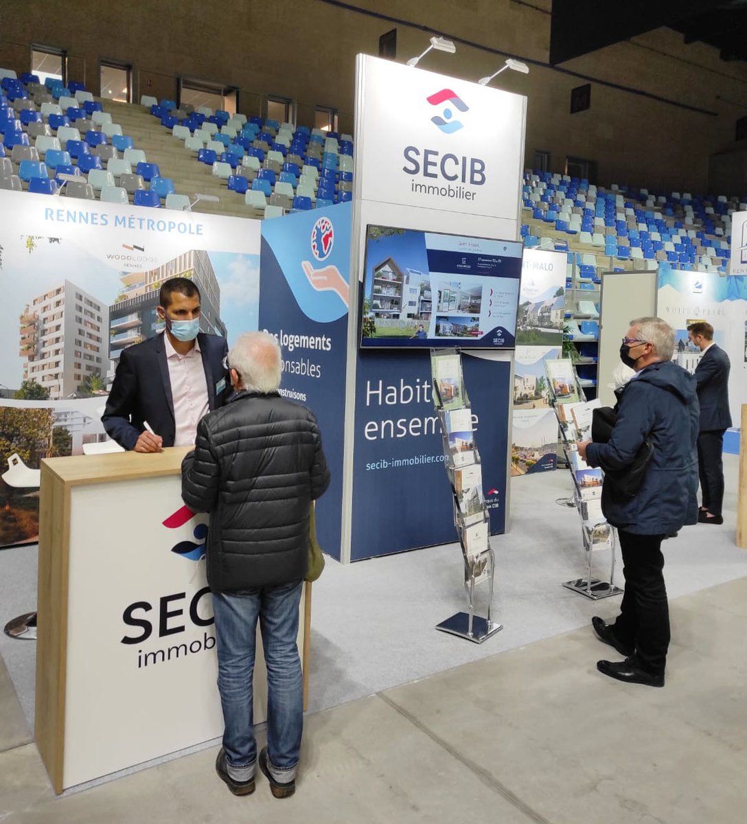 Secibimmobilier's tweet photo. [#Evenement] 

@Secibimmobilier, représenté par Fathi et Thomas, vous attend sur notre stand n°13 au Salon @NeufSmart pour échanger et discuter avec vous de vos futurs #projets ! 🏡

🗓️ 1er au 3 octobre
📍 Glaz Arena à @cessonsevigne 

#salon #immobilier #habitat #cesson #rennes https://t.co/BUPmh8Nh1r