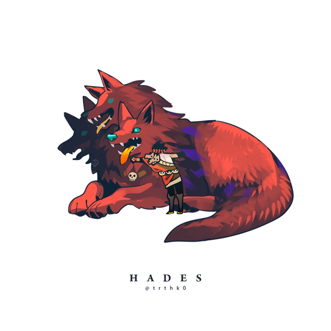 家出失敗する度に実家のケルベロス撫でている #Hades 
