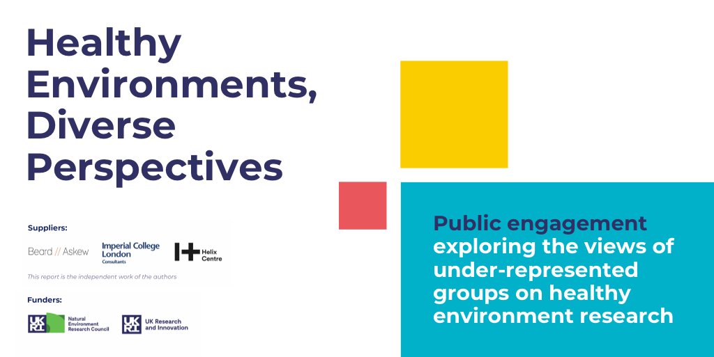 Imperial_IGHI's tweet photo. What are the priorities of under-represented groups for healthy environment research?

With @Beard_Askew, a team at our @helixcentre has been exploring this question with community members to help shape @NERCscience research.

Read more in our new report: https://t.co/Paui6cUaER https://t.co/kjS55Kjnhq
