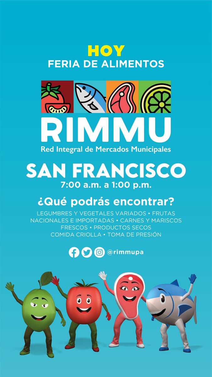 rimmupa's tweet photo. Ya inicio la Feria de Alimentos @rimmupa 

Recuerda que estaremos desde las 7:00am hasta la 1:00pm 

¿Lugar? iglesia de Lourdes, San Francisco, calle 1ra Carrasquilla.

¡Te esperamos!

#Rimmupa #Panama #mercadosrimmu #todosunidosporpanama https://t.co/VB6lGo28PF
