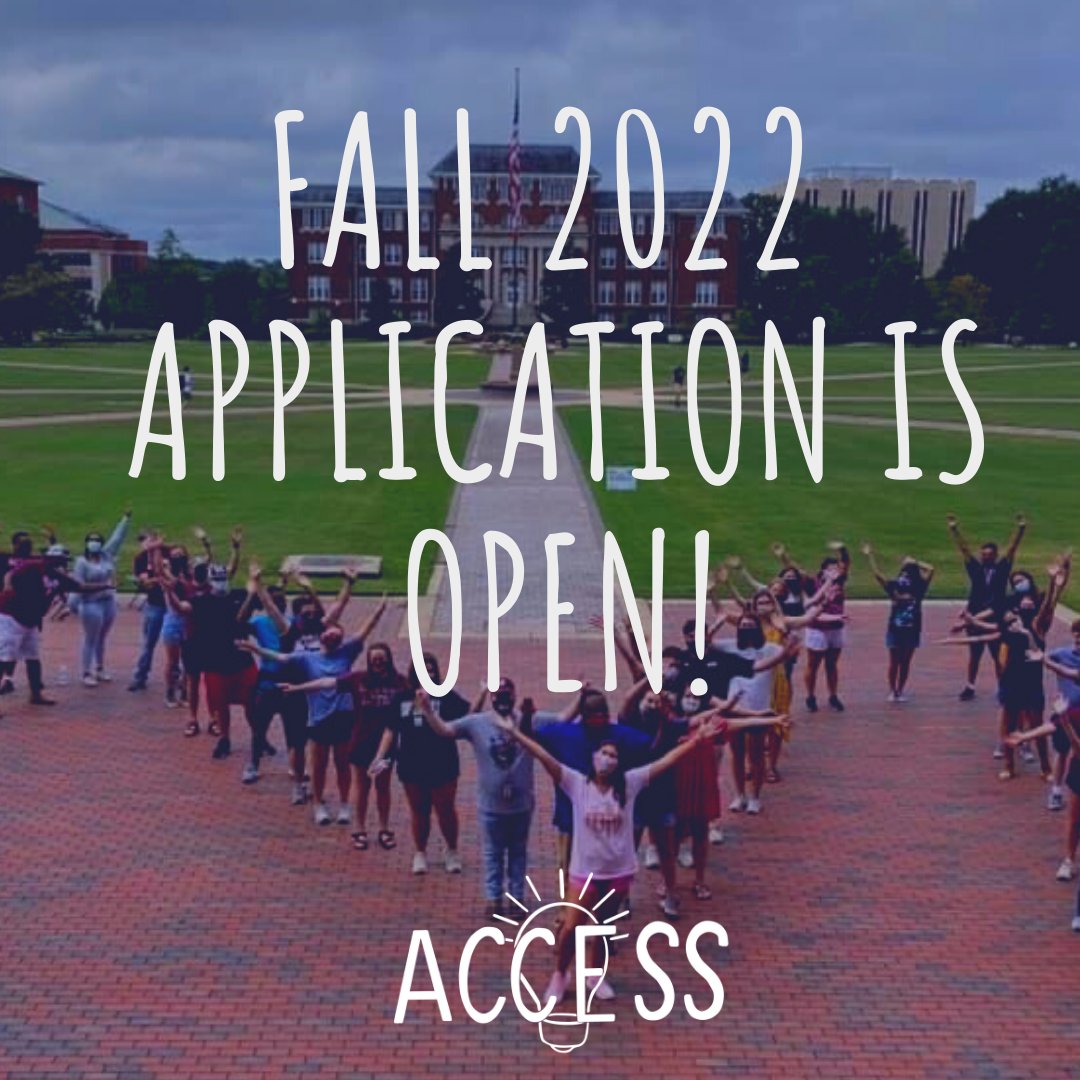 MSSTATEACCESS's tweet photo. Our application for Fall 2022 is officially OPEN! Remember, our application will close on December 1! Click the link below to apply! 

#hailstate #msuaccess #fall2022

https://t.co/vx9SpJcPhi https://t.co/GdczKQj9O2