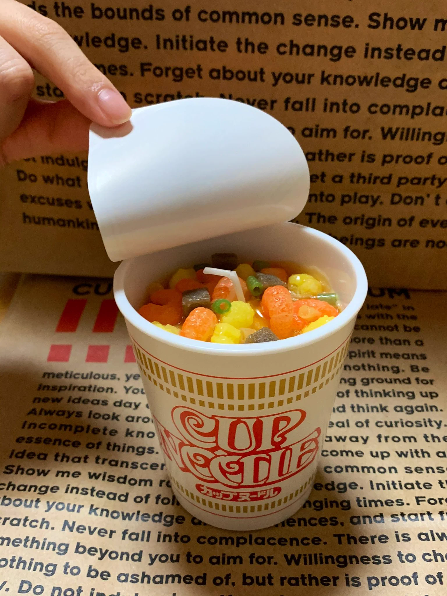 @cupnoodle_jp カップヌードルミュージアムにて
キャンドル購入しました 👛 