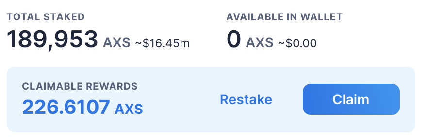 YieldGuild's tweet photo. We are now staking all of our $AXS ($16.45M) from our treasury. Looking forward to the juicy AXS staking rewards! https://t.co/mTNQiKCXXp