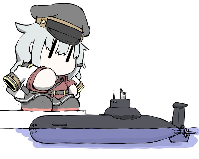 艦これラクガキ、見慣れないおもちゃにハテナ顔のまめ艦がんぐーと
正体はレッドオクトーバー、タイフーン級7番艦"Красный Oктябрь"(架空)ですw
クラスヌィ・オクチャブリ・・・っていうお菓子メーカーもあったりしますw 