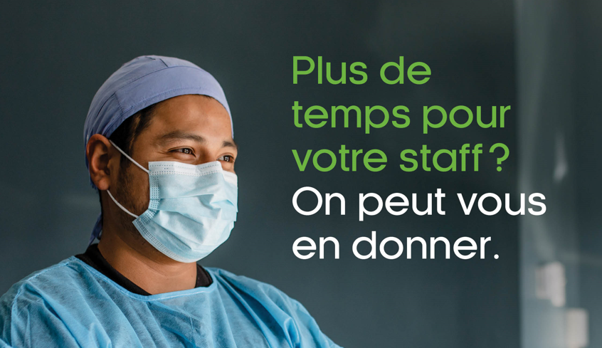 Le manque de personnel dans le milieu de la santé a aggravé l'épuisement professionnel chez les travailleurs. Nous serons au Congrès de la <a href="/LaSF2H/">SF2H</a> à Nantes, le 4 5 et 6 oct pour discuter de solutions qui sauront simplifier la vie de vos employés. Venez nous voir! #SF2H2021