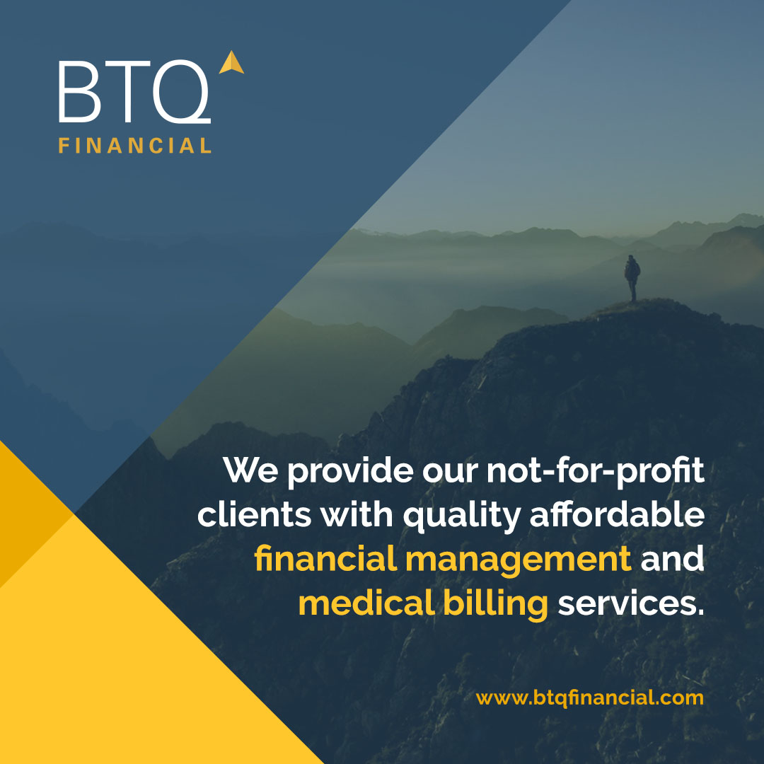 BTQFinancial's tweet photo. With a team of dedicated professionals, integration with your existing health records system, and real time access to reporting, BTQ provides everything your nonprofit needs to ensure seamless medical billing, every time. Focus on your core services, and leave the rest to us. https://t.co/47Q5KN4ti0