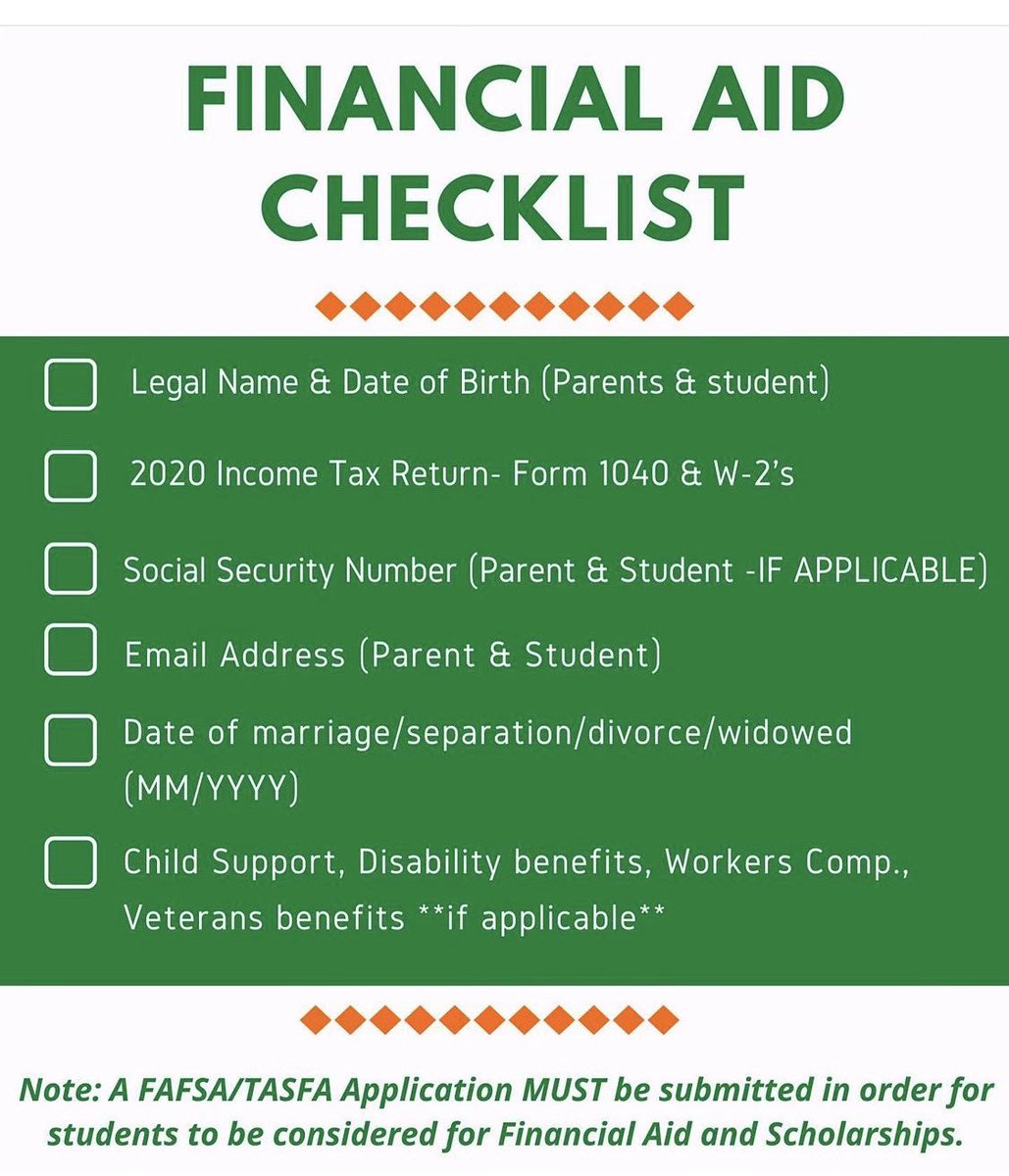 GoCenterPHS's tweet image. FASFA/TASFA applications are officially open as of today! Please schedule your appointment with us via our linktree. Be sure to bring these items to your appointment.
(link below and in our bio)
linktr.ee/phsgocenter