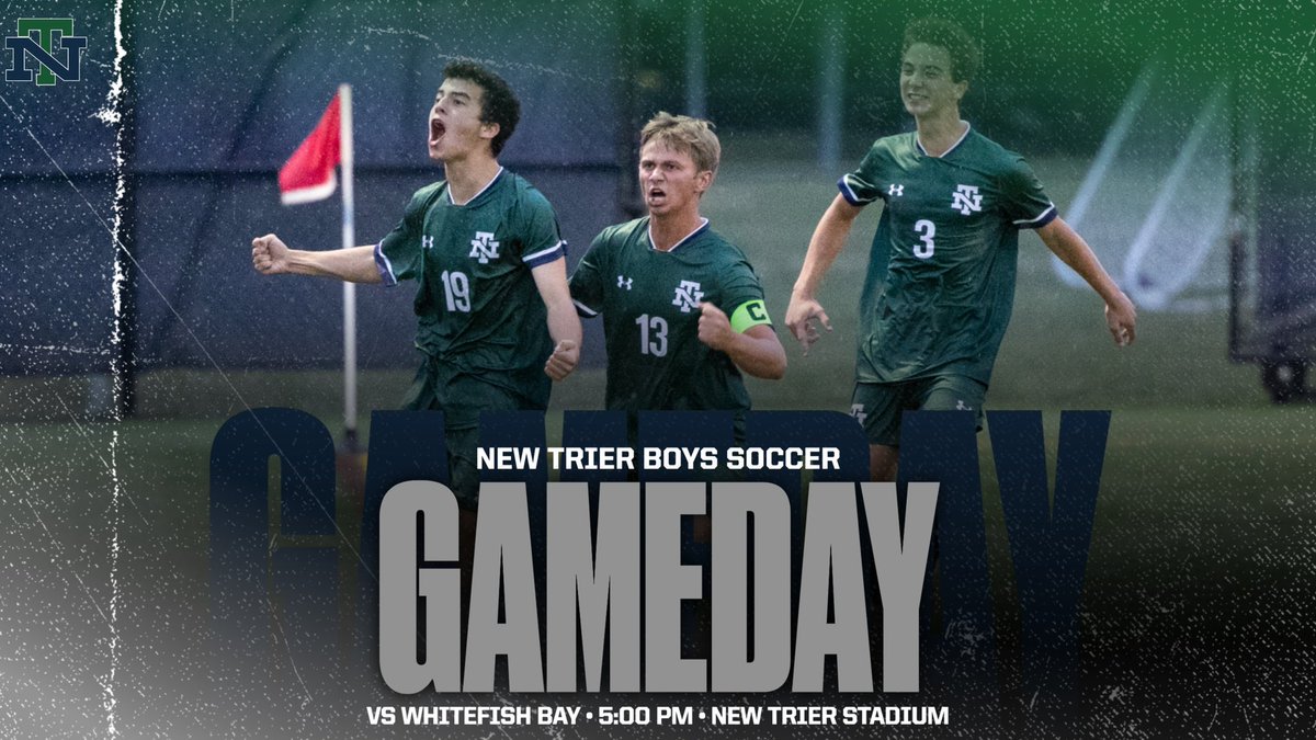 ntbs_official's tweet photo. 🚨 GAME DAY ⚽️💪😄
@NTBVS 🆚 @WFBaysoccer 
⏱ 5:00pm
🏟 Bobby's Ground (7 Happ Road, Northfield)
📰 Homecoming Game 🔵🟢⚪️

#GoTrevs #COYT #WeAreOne #NAILS

@AthleticsNTHS @NewTrier203 @NTStrength @ntboosterclub @NewTriersFinest @NTHSActivities https://t.co/cEhCX1MXSt