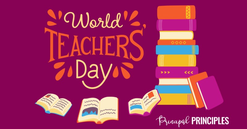 principalsteph1's tweet photo. Happy World Teachers’ Day! Let’s celebrate teachers all over the world for the important work that they do and the positive impact they have on our children’s lives. #WorldTeachersDay https://t.co/hVvOdpnESy