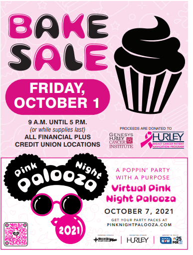 HurleyMedical's tweet photo. Got #lunch? 

@Halo_Burger: donating $1 from every Beefy Double Combo in Oct. to help local cancer patients. 

@ELGAcu: collecting donations today! Smokin J BBQ truck @ their Burton location 11-1!

@myFPCU: serving up dessert! Bake Sale at all locations until 5pm. https://t.co/p4TgaIcCIc