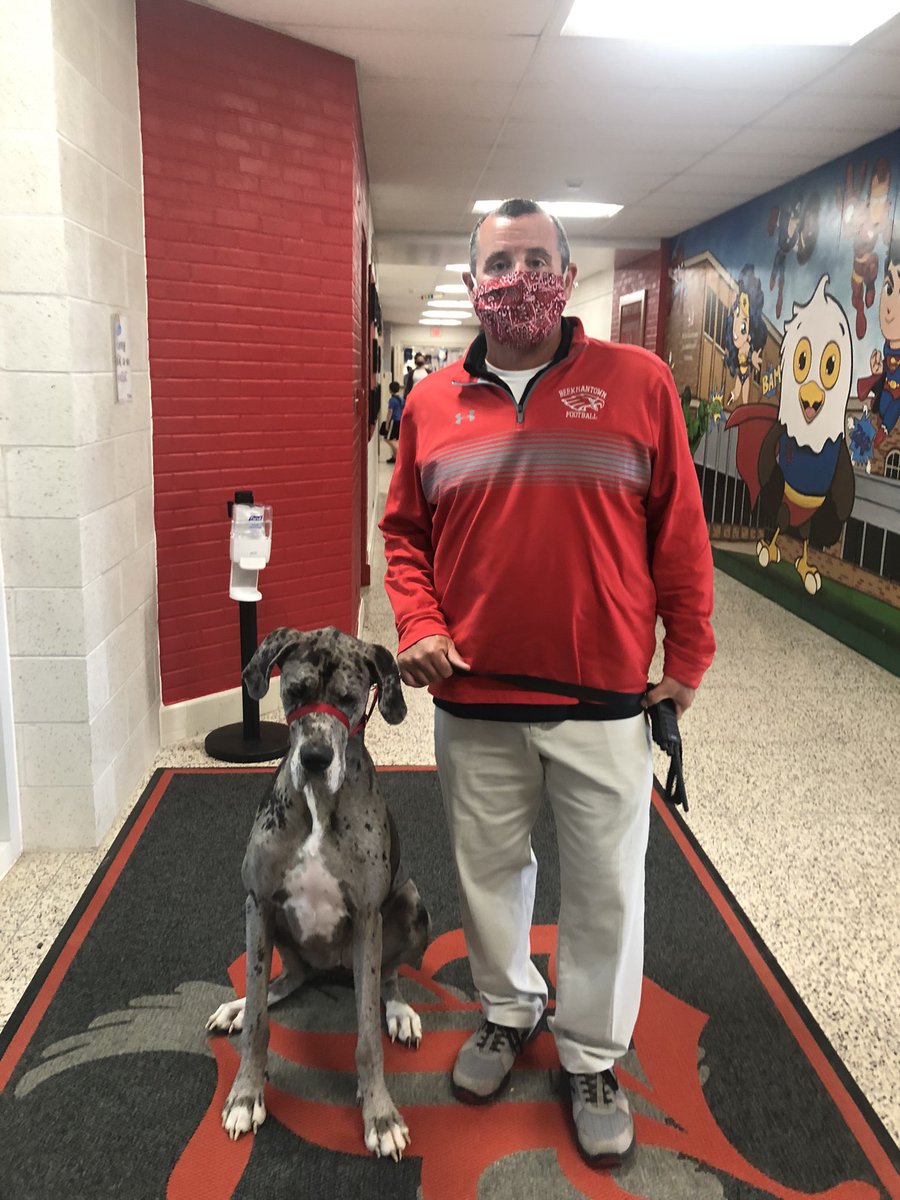 Laci Mae’s new handler and friend Mr.Villa. Already having success stories in BES and CHES! Thank you Beekmantown Central School District <a href="/StoutengerCHES/">Darcy L. Stoutenger</a> <a href="/PollyTavernia/">Polly Tavernia</a> <a href="/SouthRanchTim/">Tim Oleksyn</a> <a href="/BeekmantownCSD/">Beekmantown CSD</a> <a href="/MannixDan/">Daniel W Mannix</a>