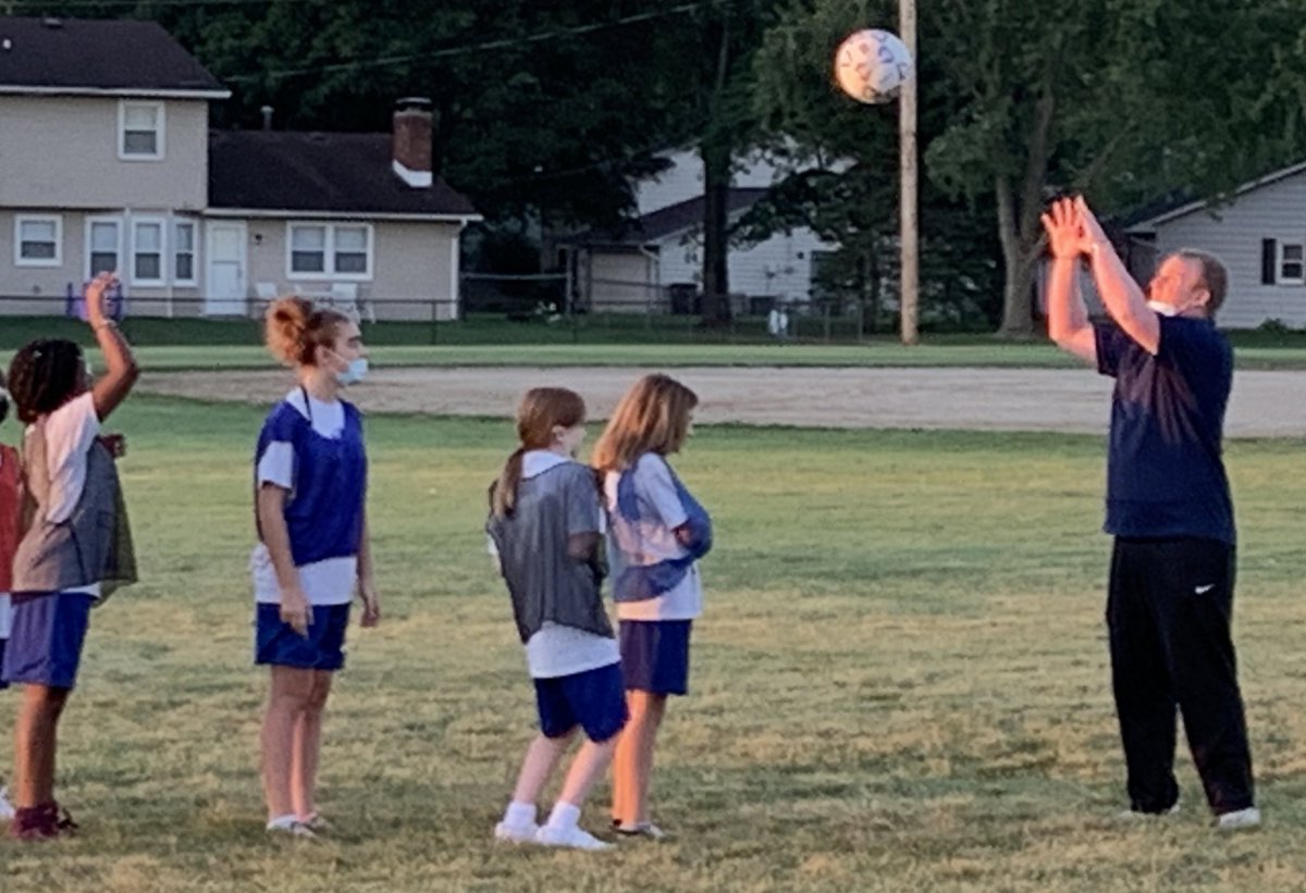 ProfJBock's tweet image. Saw Cam Barnes and Jacob Yoder leading 6th grade PE at Blackhawk MS  in @FWCommSchools. Soccer in the 7:30 am dew. Great job, guys! And thank you to Mr. Meyer and Ms. Brogan for their mentorship! #TeacherByTrine