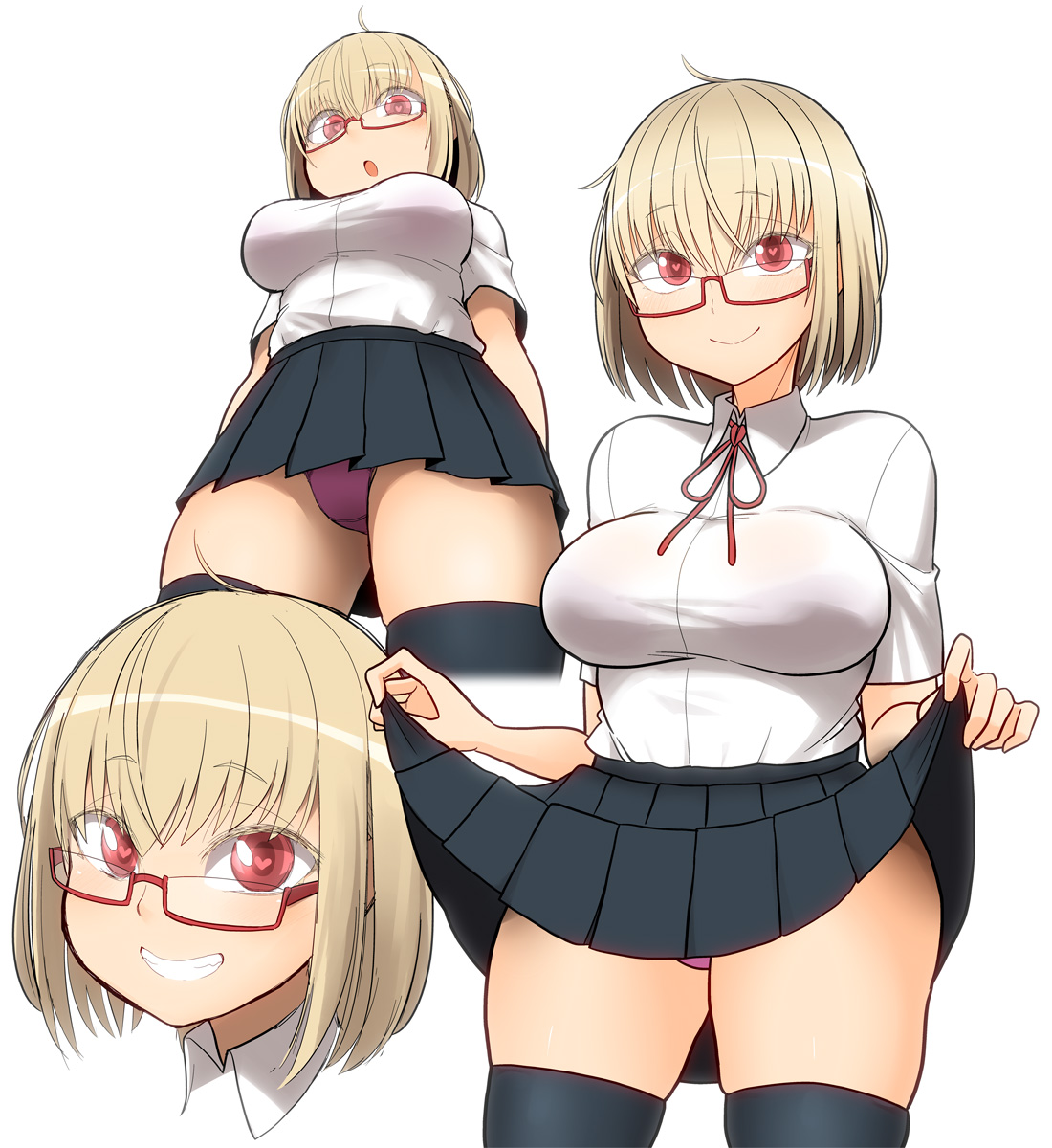 #メガネの日 パンツ見せてる絵多すぎない? 
