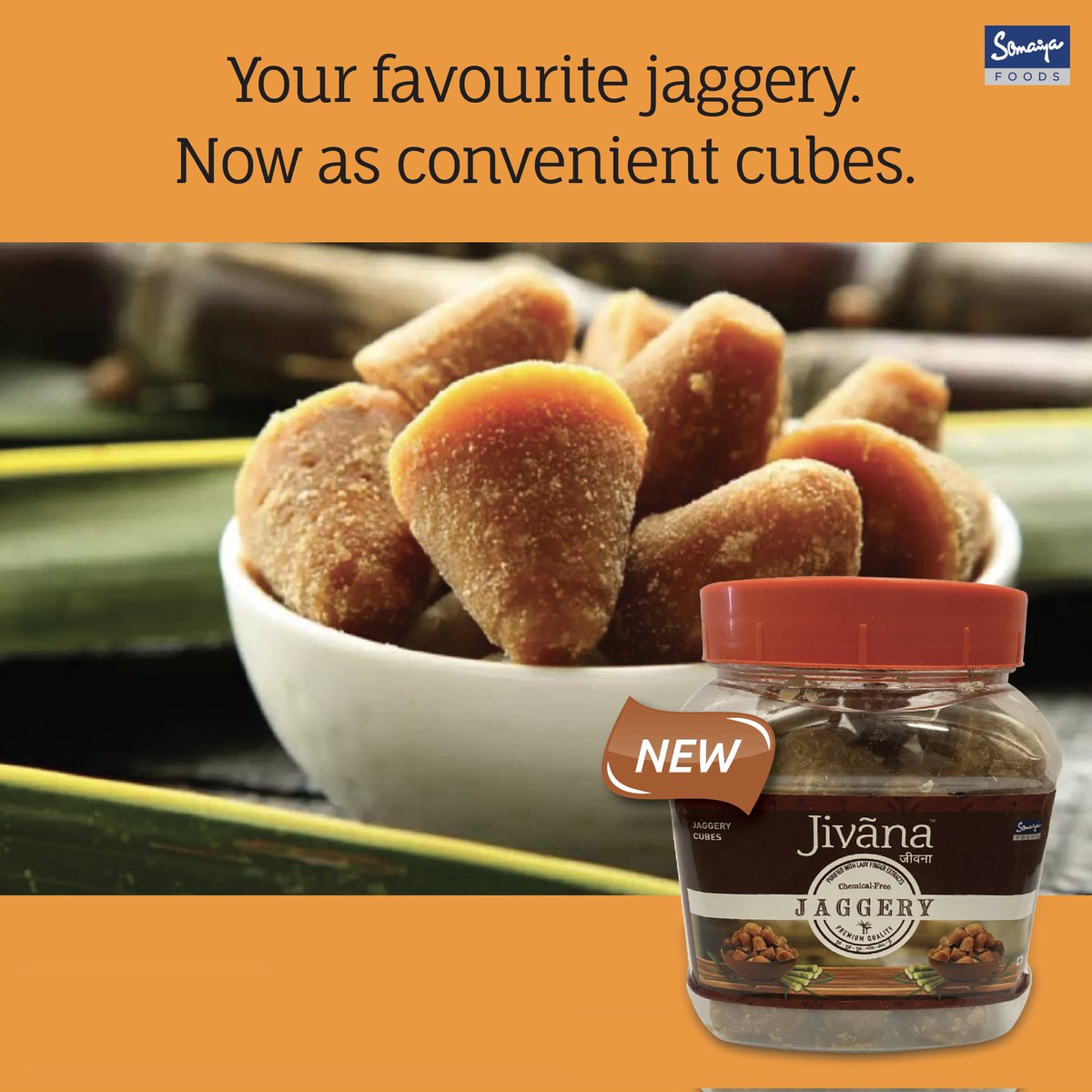 JivanaSomaiya's tweet photo. Energise, sweeten and rejuvenate every day with the convenience of tasty and wholesome #JivanaJaggeryCubes. Now in stores near you!
#jaggery #gur #purityfirst #ethicallysourced #jivana #somaiyafoods https://t.co/HUj6lErJ8S