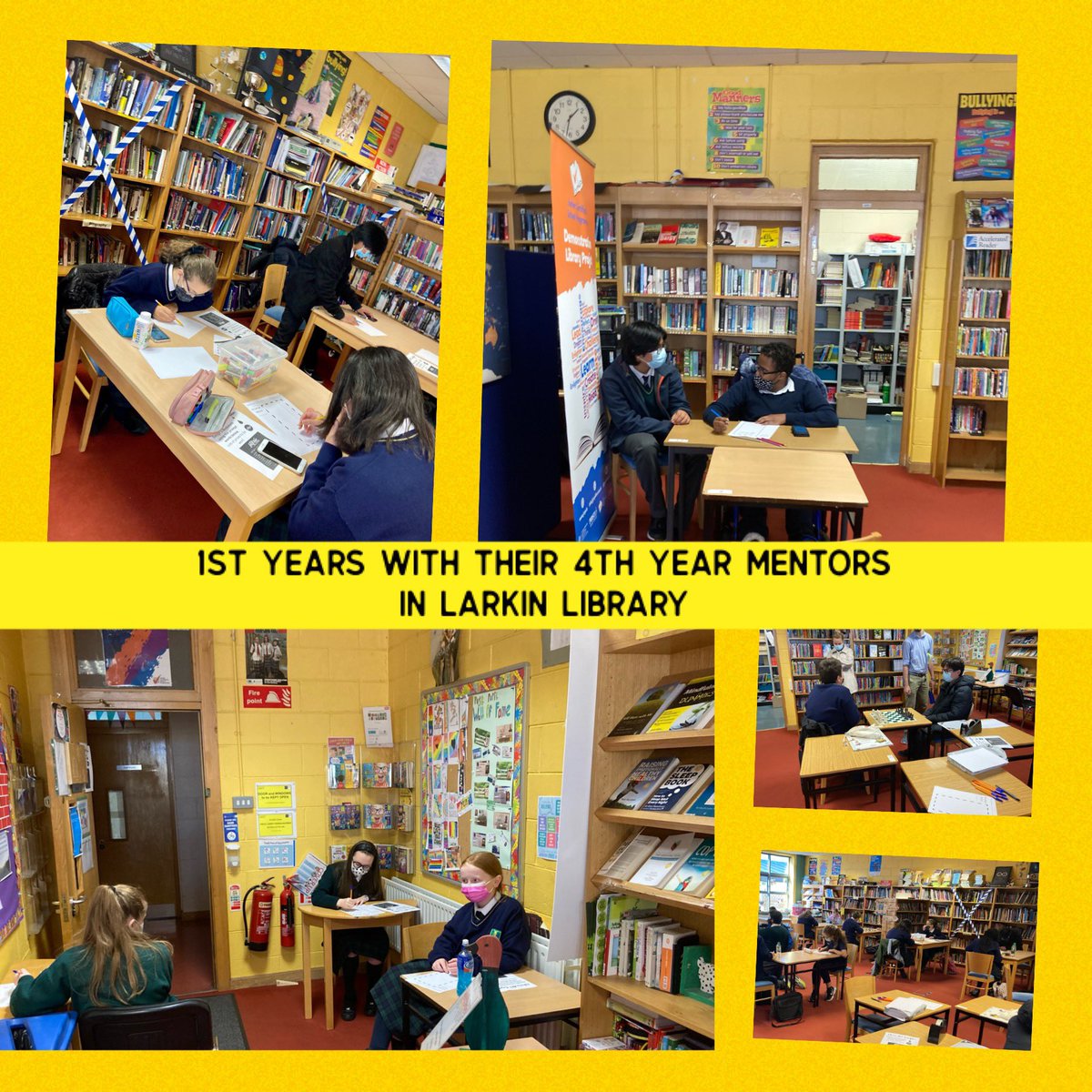 larkincclib's tweet image. 🤩Delighted to be getting back to normal &amp;amp; having busy lunchtimes in the library. Today we had lots of our 1st years visit along with their 4th Year mentors, who trained as Relationship Keepers with NCI over the summer #jcsplibraries #mentors #libraryaccess #heartoftheschool