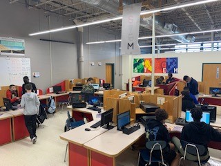 Mr. Glennie's Tech Ed class is electric! Getting some hands-on experience learning about circuits.