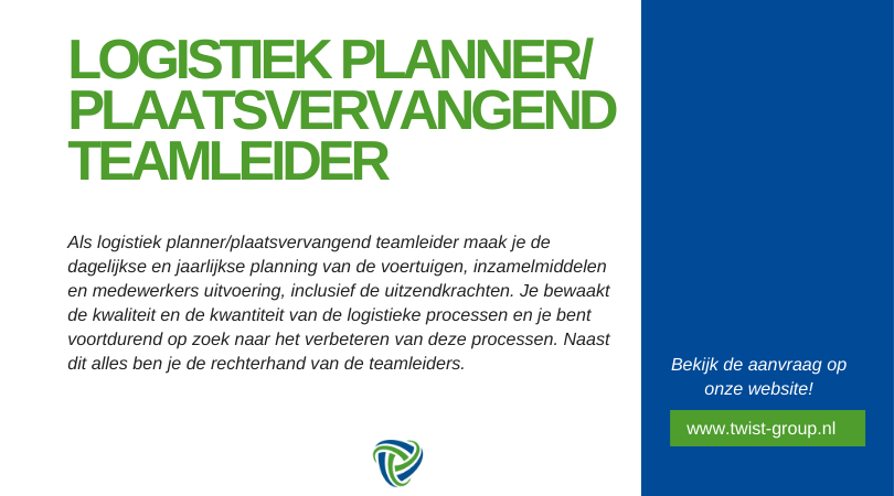 ❗Aanvraag: Logistiek Planner/Plaatsvervangend Teamleider (Regio Zuid-Holland)❗

Wij zoeken een enthousiaste kandidaat die de logistieke planning kan verzorgen en daarnaast de rechterhand voor de teamleiders is

➡️ ow.ly/bRHc50GaTEM