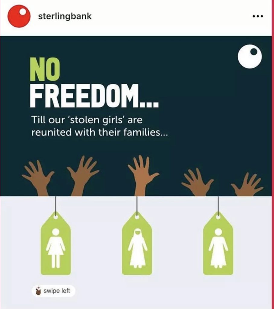 Pamilerin's tweet photo. Sterling Bank posted and deleted this. This is the best Independence post https://t.co/PyVdBVf79J