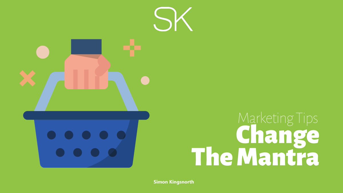 simonkmarketing's tweet photo. “As marketers, we should be changing the mantra from always being closed to always being helping”.

Completely agree! The best brands out there are service and consumer-led

#marketingtips #consumerled #digitalmarketing https://t.co/L1OxzOrxxj
