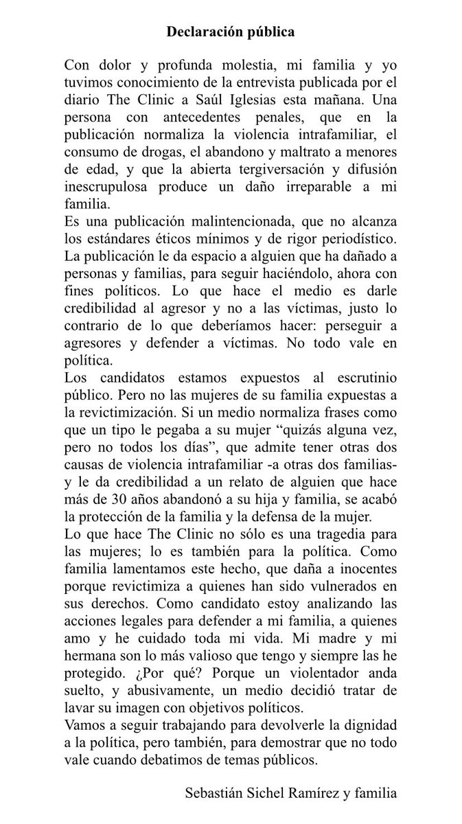 Declaración pública