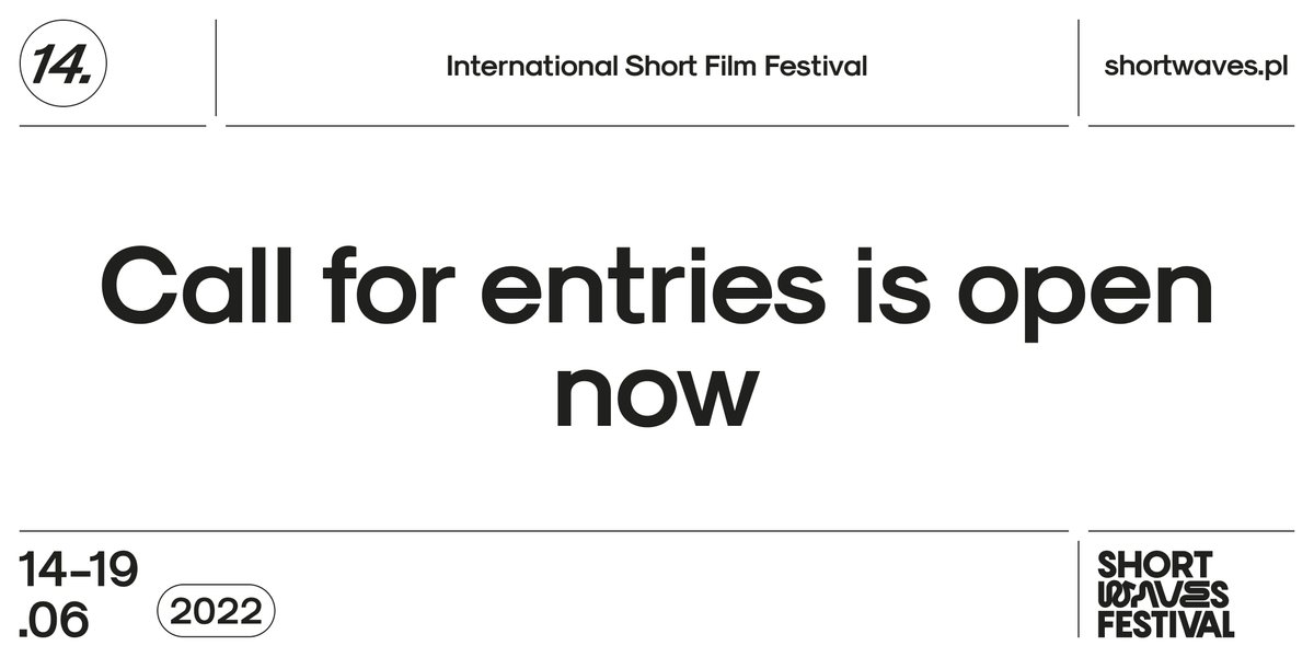 short_waves's tweet photo. Call for entries for the 14th Short Waves Festival is open NOW. 📣📣📣 Find out more on https://t.co/e3nb4iFdMH 🌊🌊 Hurry up and send your film through FilmFreeway before December 14, 2021 to catch Earlybird w/ lower submission fee! 🐦 https://t.co/uZLz3HnesD