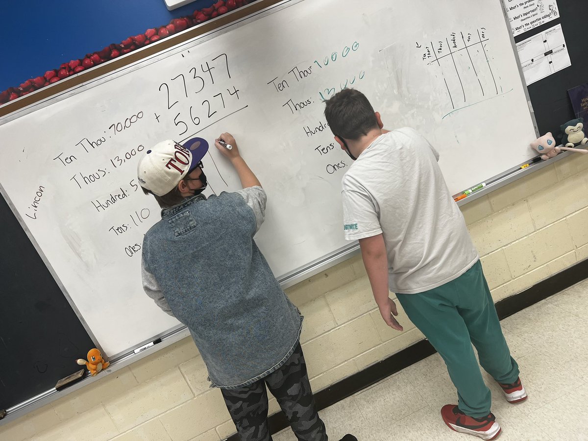 Some awesome collaboration going on using non permanent vertical surfaces <a href="/GoodfellowPS/">Goodfellow P.S.</a> <a href="/scdsbmath/">SCDSB Math</a>
