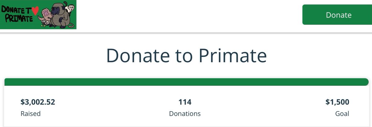 Donate to Primate tweet media