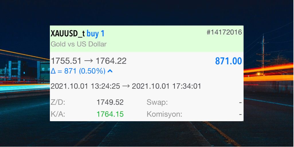 Seni seviyorum #GOLD 💪

🐅#XAUUSD/#GOLD :BUY✅

LOT:1

Altın işlemim 871 $'lık muazzam bir kâr ile kapandı.🔥🔥

#forex 
#forexsignals 
#forextrading 
#Borsa