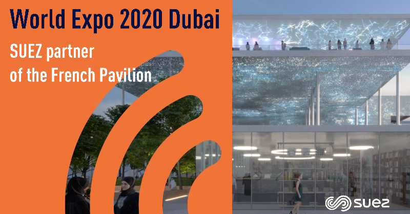 suez's tweet photo. 📢 Opening of #DubaiExpo2020  🇦🇪
SUEZ will present its cutting-edge solutions and technologies for sustainable #cities and connected territories, partnering with the French Pavilion @francedubai2020 

All info here ⬇