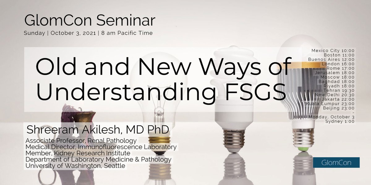 GlomCon (@glomcon) on Twitter photo Old and New Ways of Understanding FSGS
This Sunday by
Dr. Shreeram Akilesh
<a href="/podocytes/">Shreeram Akilesh 🐙</a>
Join glomcon.zoom.us
mtng ID: 937 9592 6539
code 202122
sign up
glomcon.us13.list-manage.com/subscribe?u=aa… Old and New Ways of Understanding FSGS
This Sunday by
Dr. Shreeram Akilesh
<a href="/podocytes/">Shreeram Akilesh 🐙</a>
Join glomcon.zoom.us
mtng ID: 937 9592 6539
code 202122
sign up
glomcon.us13.list-manage.com/subscribe?u=aa…