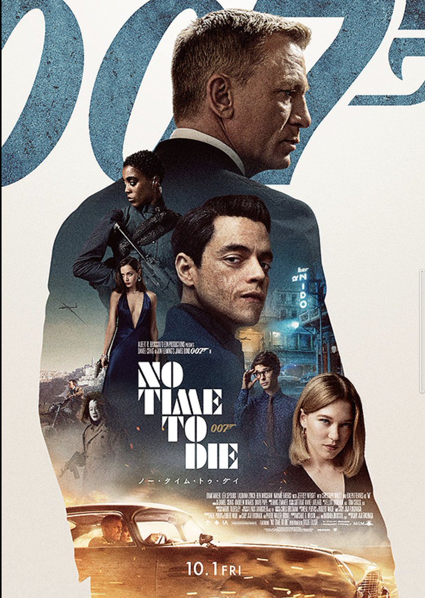 JLEAGUECHAMPION's tweet photo. 今年101回目の映画鑑賞、今日はホーム #TOHOシネマズ八千代緑が丘 で #007ノー・タイム・トゥ・ダイ を観ました。1年半待った待望の新作。重苦しい展開が続き、ボンド死すという衝撃の結末。 でも最後は “JAMES BOND WILL RETURN” 次作にはいつ、どんな形で会えるのか？10点満点7点。#映画鑑賞 #般若β https://t.co/GaE3pzXY75