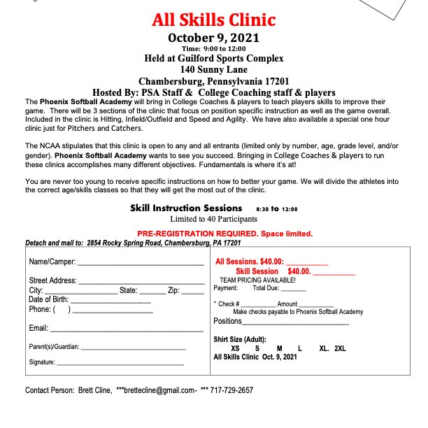 Phoenix Softball Academy LLC tweet media