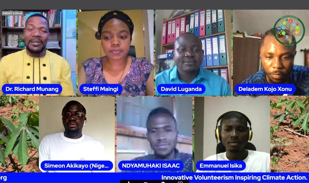 Today it was two words #InnovativeVolunteerism. #youth gave their stories of how #InnovativeVolunteerism has inspired them to #climateaction solutions Watch youtu.be/7RPBBtMoqh0
<a href="/delademxonu/">Deladem Kojo Xonu</a> <a href="/LugandaDavid/">Luganda David Nsiyonna</a> <a href="/zandy_isaac/">Isaac Ndyamuhaki</a> <a href="/Siibillion/">simeonè Akikayo</a> <a href="/_emmanuelisika/">Emmanuel Isika</a>