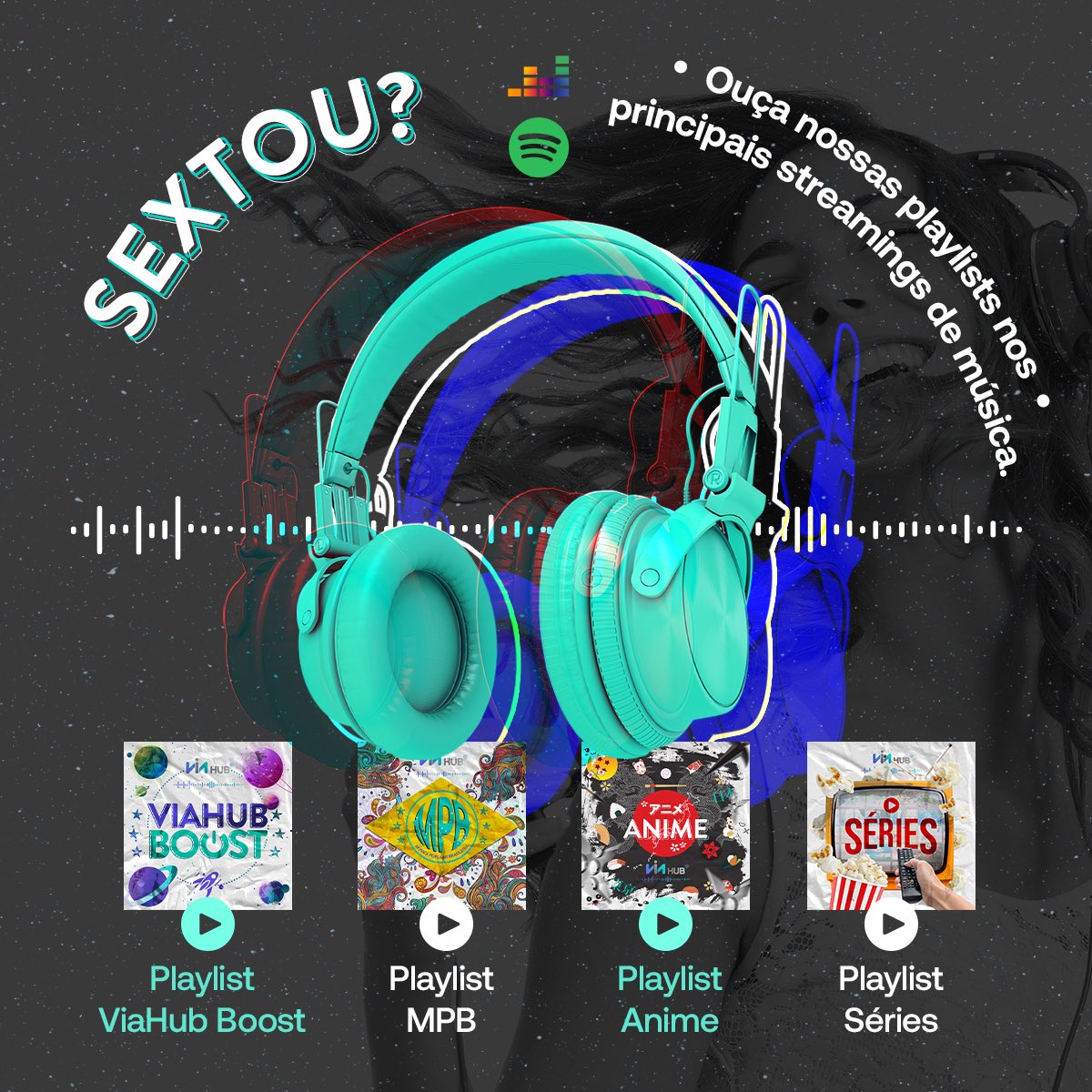 viahubtech's tweet photo. #Sextou por aí? 🥰🥰
Sabia que temos várias playlists musicais em nosso perfil no @SpotifyBrasil e no @DeezerBR? Procure por ViaHub e aproveite! 

#musicas #sextou #viahub https://t.co/5v6IKRB1vA