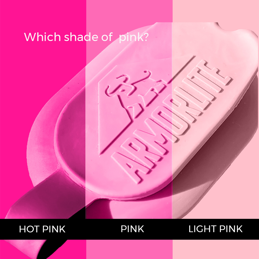 Text: Armorlite wants to hear from you! We are calling on our customers to tell us which shade of pink they want to see added to our drain plug collection in honor of Breast Cancer Awareness month! Click the link below to vote! bit.ly/3kXXQSt