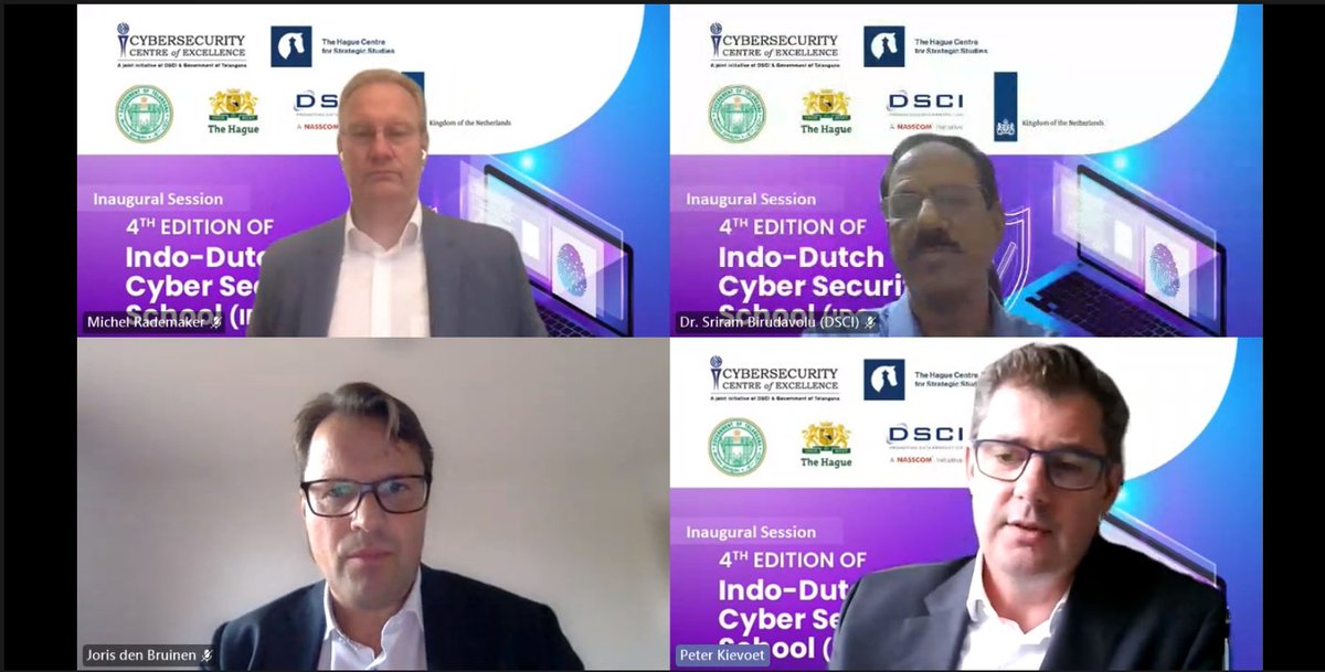 ianetworkIndia's tweet photo. With Cyber Security being an ever-evolving stream, the #session concluded, with an #optimistic eye towards the Indo-Dutch Cyber Security School, the #learning of which will #shape #future #professionals in the digital #security field.
#IDCSS2021 #IDCSS #digitaSecurity https://t.co/ypVUeWiNxI