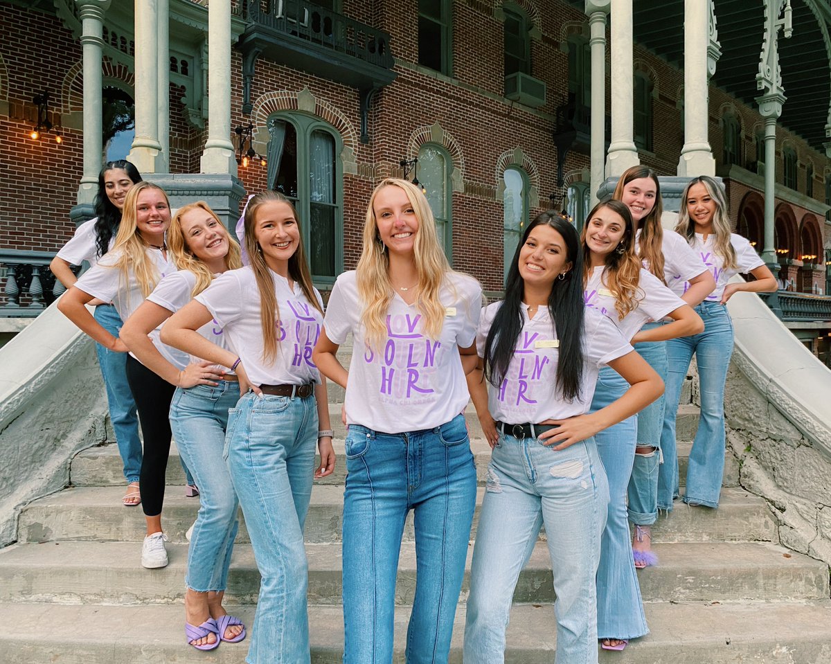 This October for #DomesticViolenceAwarenessMonth, we ask our sisters to commit to doing #1Thing to educate those around them and support survivors of domestic violence and sexual assault. What is #1Thing you or your chapter will do this #AXODVAM? 💜
•
📸: <a href="/utaxo/">UT Alpha Chi Omega</a>