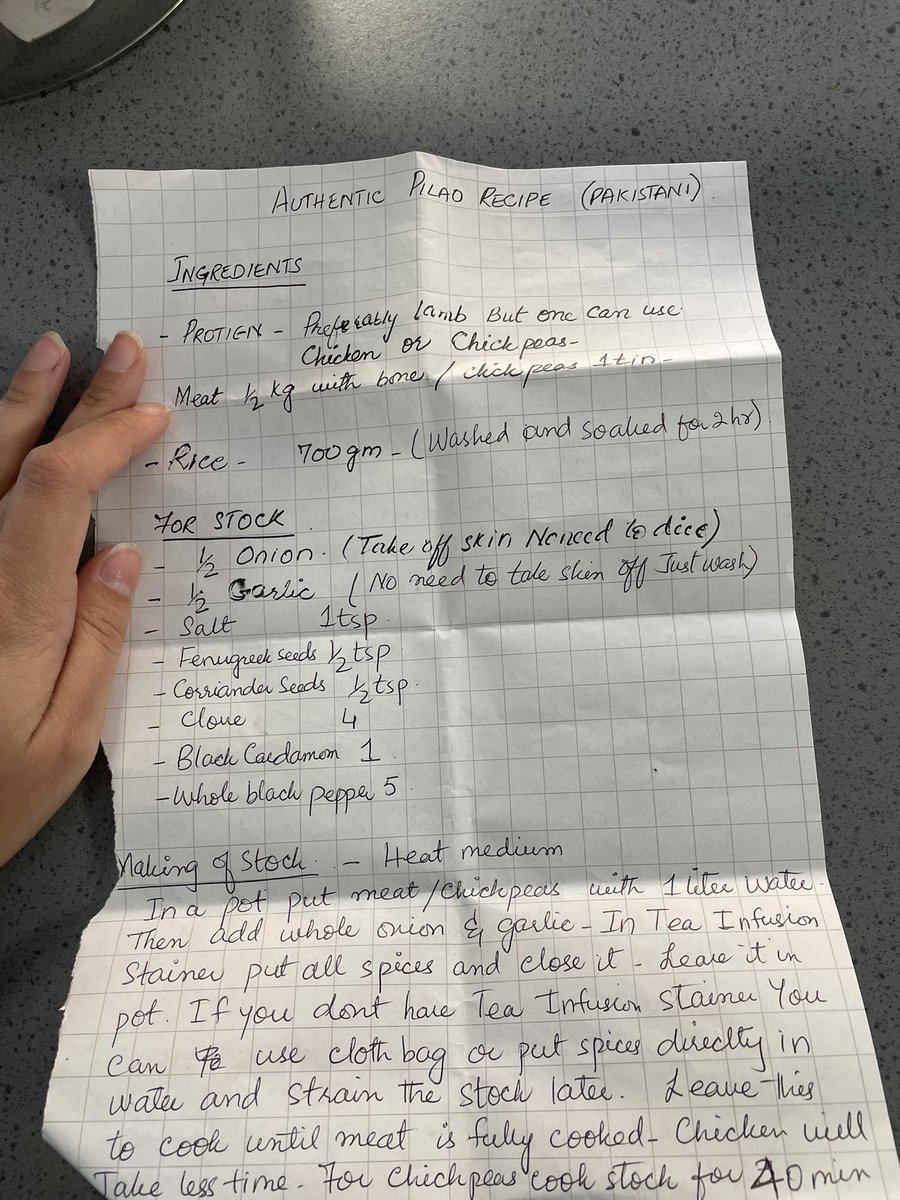 MissHicksMEAC's tweet photo. Our parents are too kind! Being given this family recipe written by a year 10 pupils mum has made my week. Thank you so much! https://t.co/mfaQjLjEsw