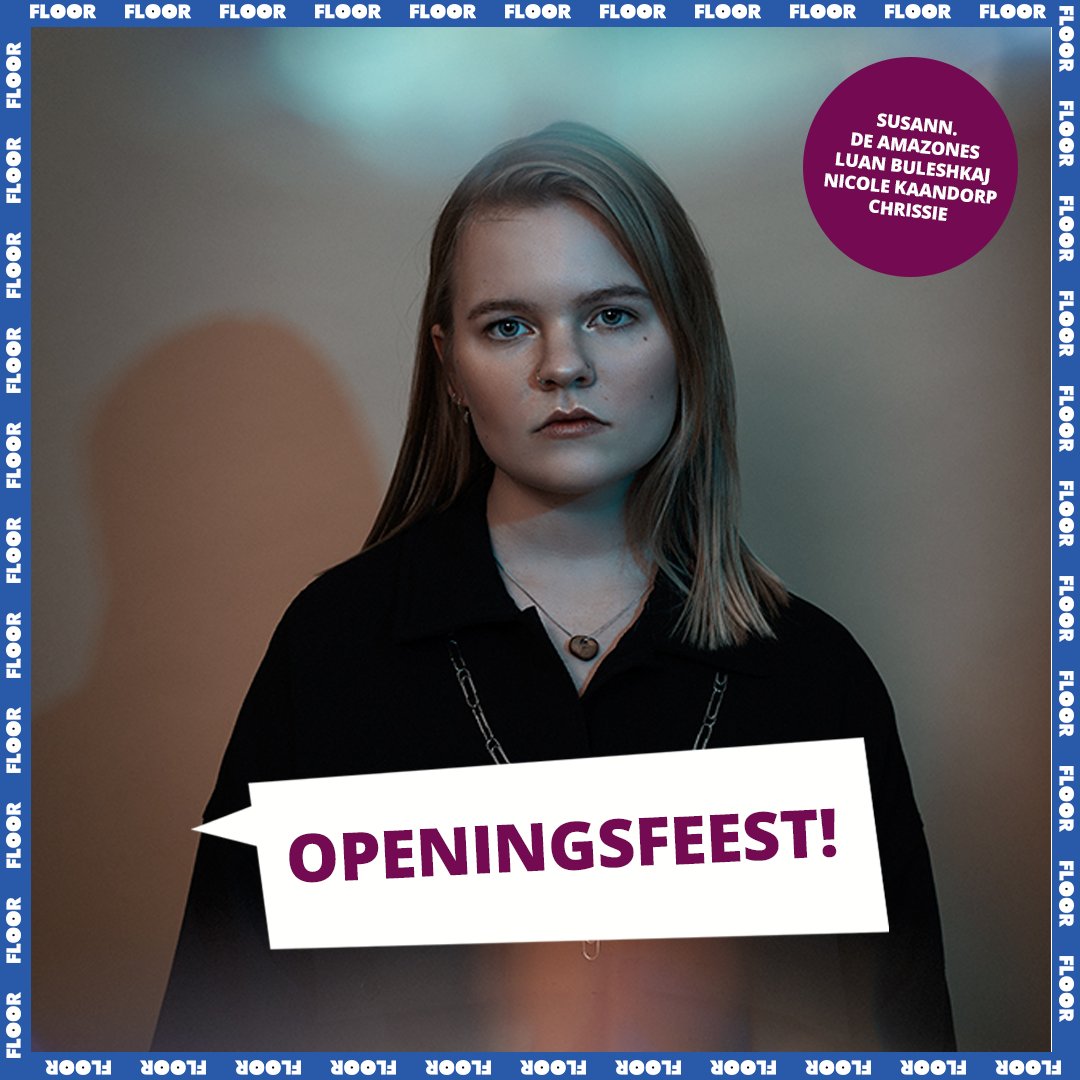 Op 8 oktober sluit #FLOOR de #openingsweek af met een te gek #feest! Op de line-up staan o.a. #Susann., #Chrissie, #DeAmazones, #LuanBuleshkaj en #NicoleKaandorp. Meld je aan via hva.nl/floor.