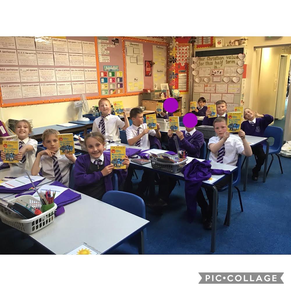 StPrescot's tweet photo. Our children are so grateful to @magic_breakfast and @MarcusRashford for the fabulous book scheme. They can’t wait to dig into the book by Tom Percival! #lovereading #gatewaytolife #thankyou https://t.co/W6BrEW690q