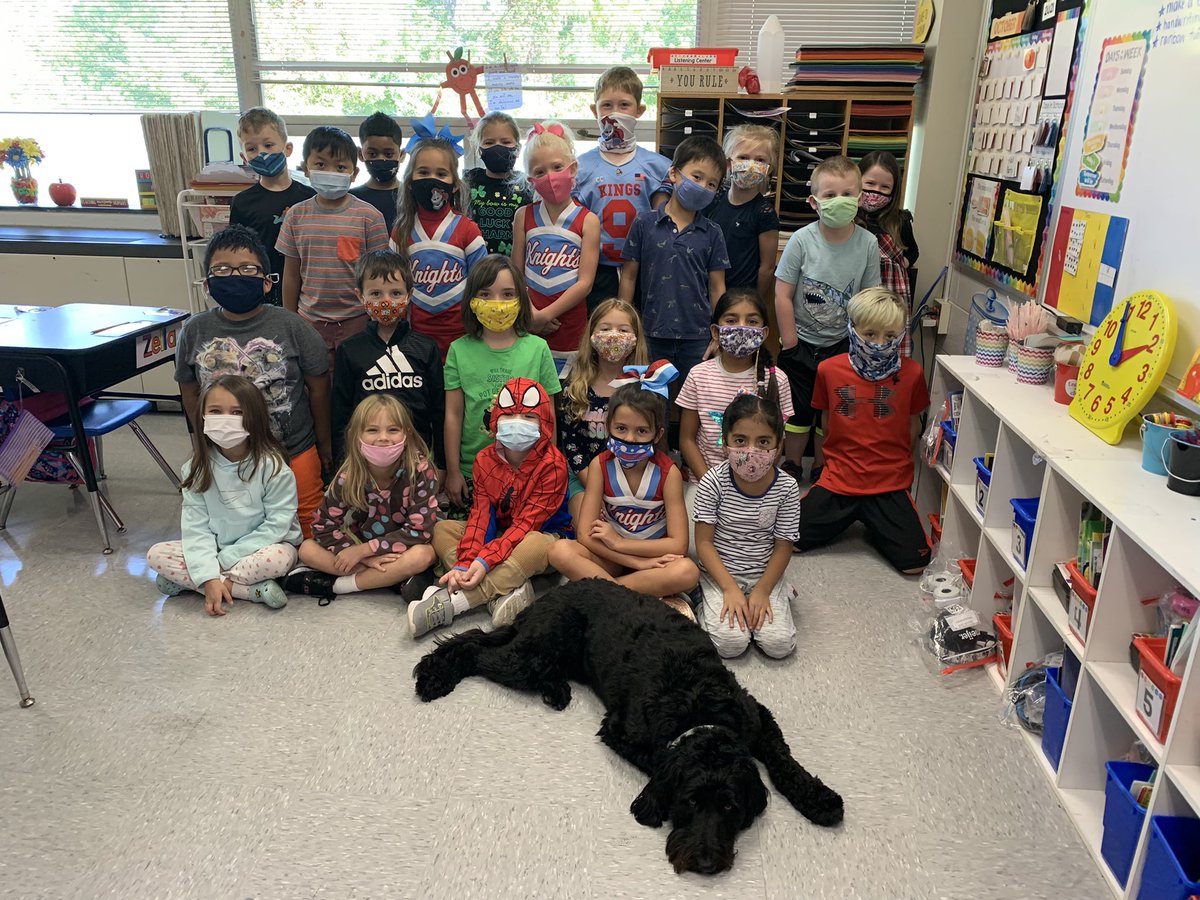 contrattosclass's tweet photo. We earned our 50th marble and voted to have Raven spend some extra time in our classroom. Thank you @JFBSander for sharing Raven with us. We loved having her! 🥰 #firstgrade #schooltherapydog @Kings_Schools @JFBKnights https://t.co/bOh4FXEGJY