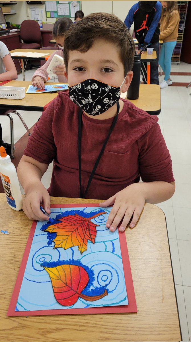 Gr.5 Chiodo's Class finished their Floating Leaves Project!!  Wow!! <a href="/MrsChiodoGVES/">Mrs. Chiodo</a>