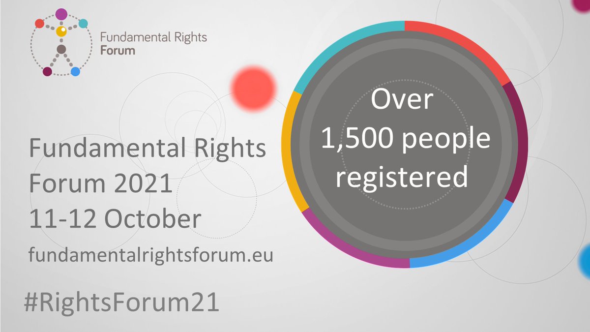 EURightsAgency's tweet photo. Over 1,500 people registered for the #RightsForum21 and counting!
You can still sign up follow the event online on 11 & 12 October!
6 themes
145 sessions
500+ speakers
Register now to join the debate!
👉
https://t.co/MHhZoecgdL https://t.co/vx2MglsFwp