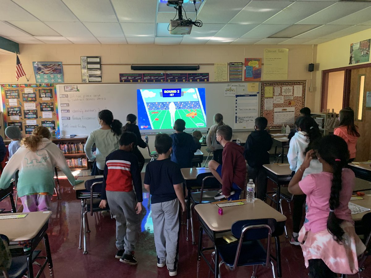 Getting ready for some football this weekend with a GoNoodle brain break! #WeAreBrookside