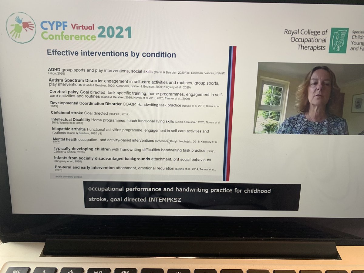 Highlight of today’s #CYPF21 conference! <a href="/RCOT_CYPF/">RCOT CYPF</a>  what a brilliant CPD event.