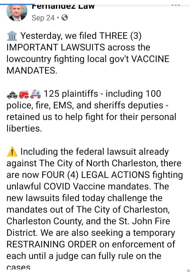 vigilantowl's tweet photo. @mtgreenee 4 Lawsuits in the Palmetto state https://t.co/jsCAAtLTuI