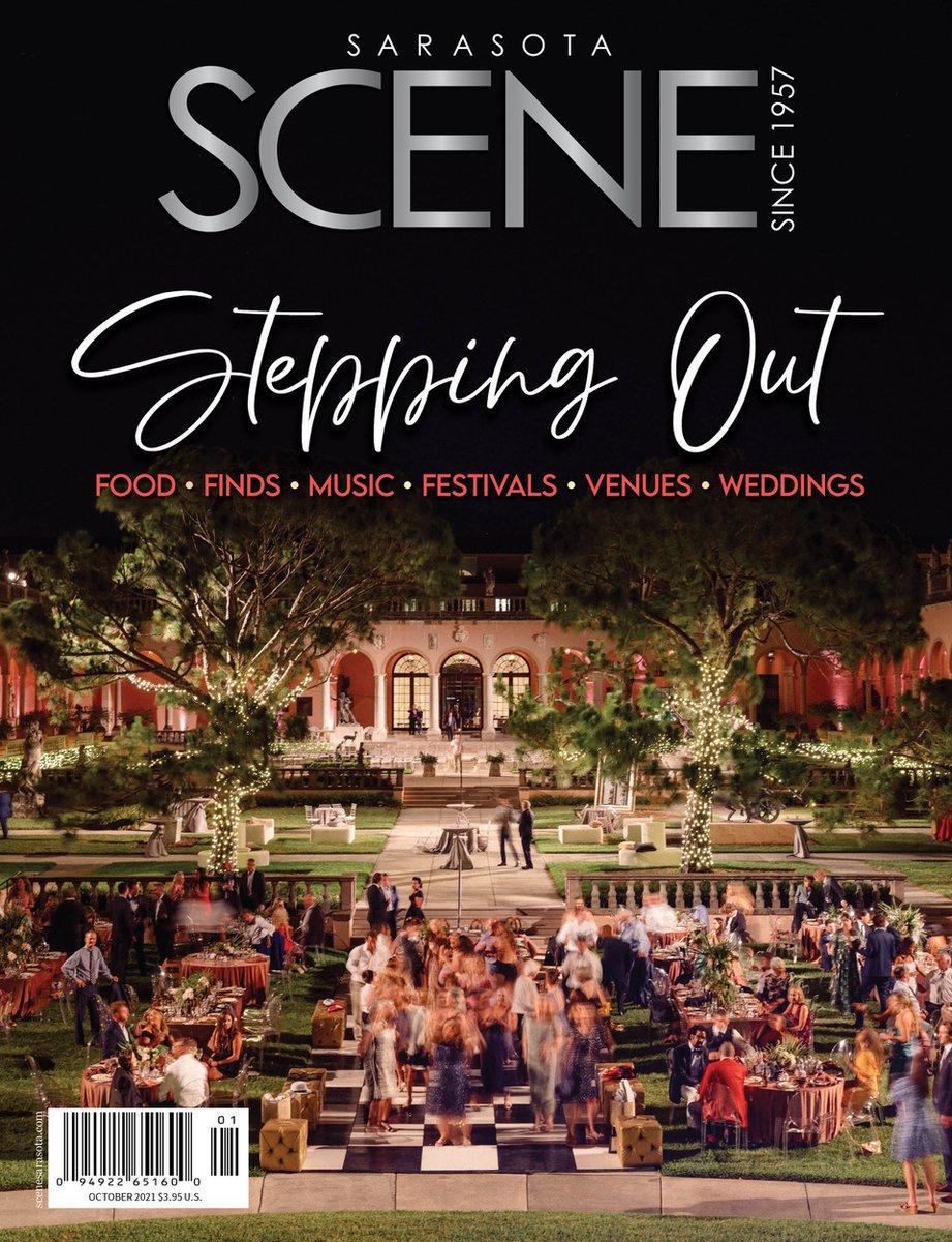 Plan your social season and STEP OUT with the October issue of Sarasota Scene. Read the issue now on our website. bit.ly/3ol62hz