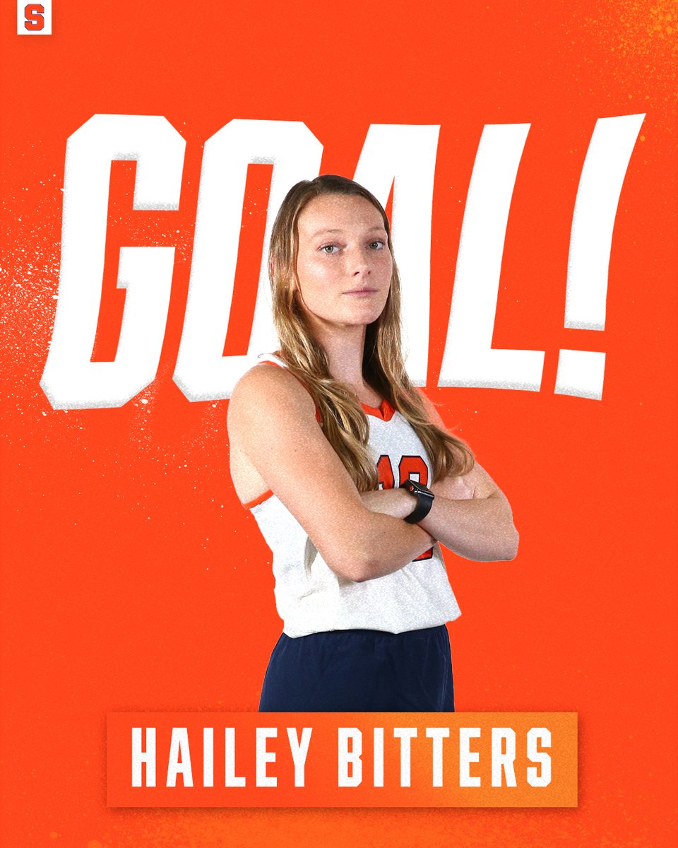 TWO 🚨GOAL🚨LEAD 

Hailey Bitters with her third goal of the season makes it 2-0 'Cuse. Comans with her second assist of the game.
