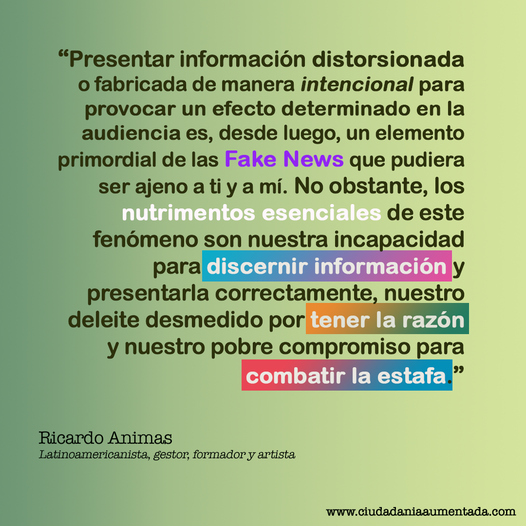 CAumentada's tweet photo. #FakeNews, una pandemia que debemos encarar. https://t.co/wyW7aKTTCC